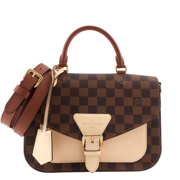 Louis Vuitto Beaumarchais Damier Ebene Canvas Bag