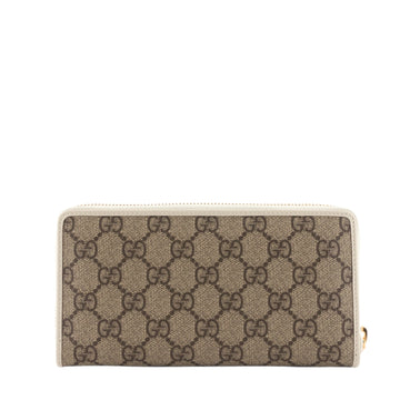 Gucci Horsebit 1955 EC Supreme Canvas Zip Around Wallet