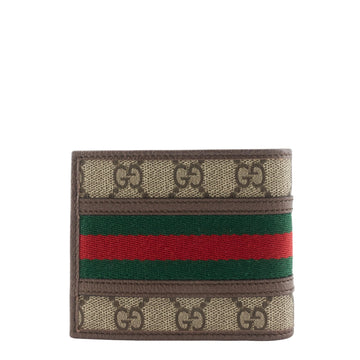 Gucci Ophidia EC Canvas and Leather Wallet