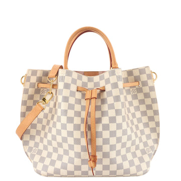 Louis Vuitto Girolata Damier Azur Canvas Tote Bag