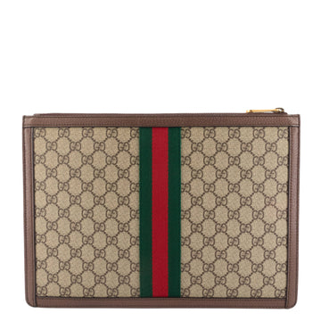 Gucci EC Supreme Canvas Web Ophidia Portfolio Pouch