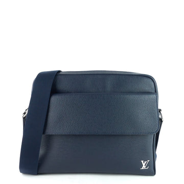 Louis Vuitto Alex PM Taiga Leather Messenger Bag