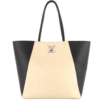 Louis Vuitto LockMe Cabas Calfskin Leather Tote Bag
