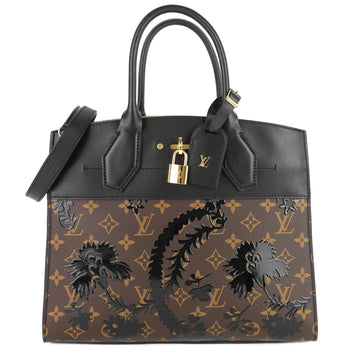 Louis Vuitto City Steamer MM Monogram Blossom Canvas Bag