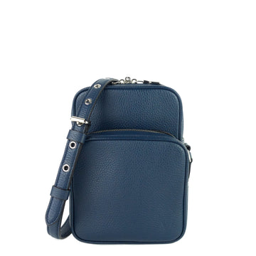 Louis Vuitto Amazone Blue Taurillon Leather Crossbody Bag