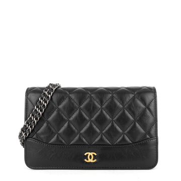 Chanel Gabrielle Matelassé Calfskin Wallet on Chain WOC