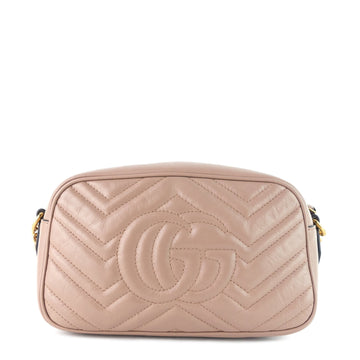 Gucci EC Marmont Small Matelassé Calfskin Camera Bag