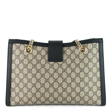 Gucci Medium Supreme EC Canvas Padlock Shoulder Bag