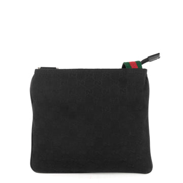 Gucci EC Canvas Web Strap Small Messenger Bag