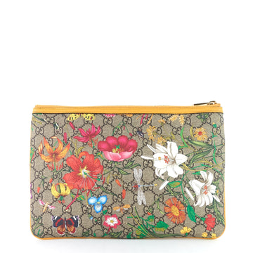 Gucci Ophidia Floral EC Supreme Large Clutch Bag