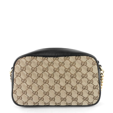 Gucci Marmont Small EC Canvas Chain Shoulder Bag
