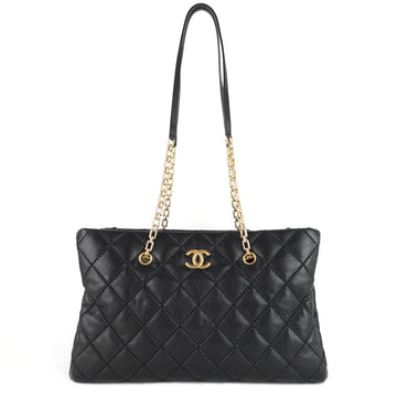 Chanel Retro Chain Large Calfskin Leather Shopping Tote Bag
