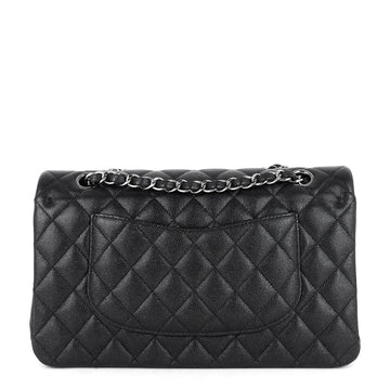 Chanel Double Flap Quilted Caviar Leather Bag
