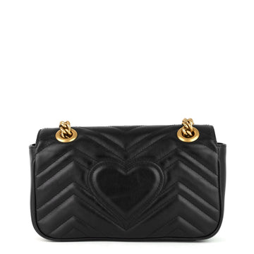 Gucci EC Marmont Mini Chevron Leather Bag