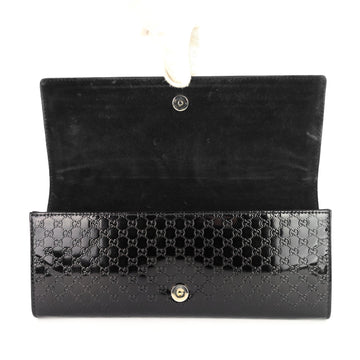 Gucci Micro-Guccissima Patent Leather Broadway Clutch Bag