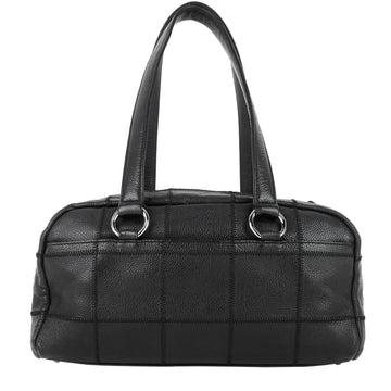 Chanel Choco Bar Quilted Caviar Shoulder Bag