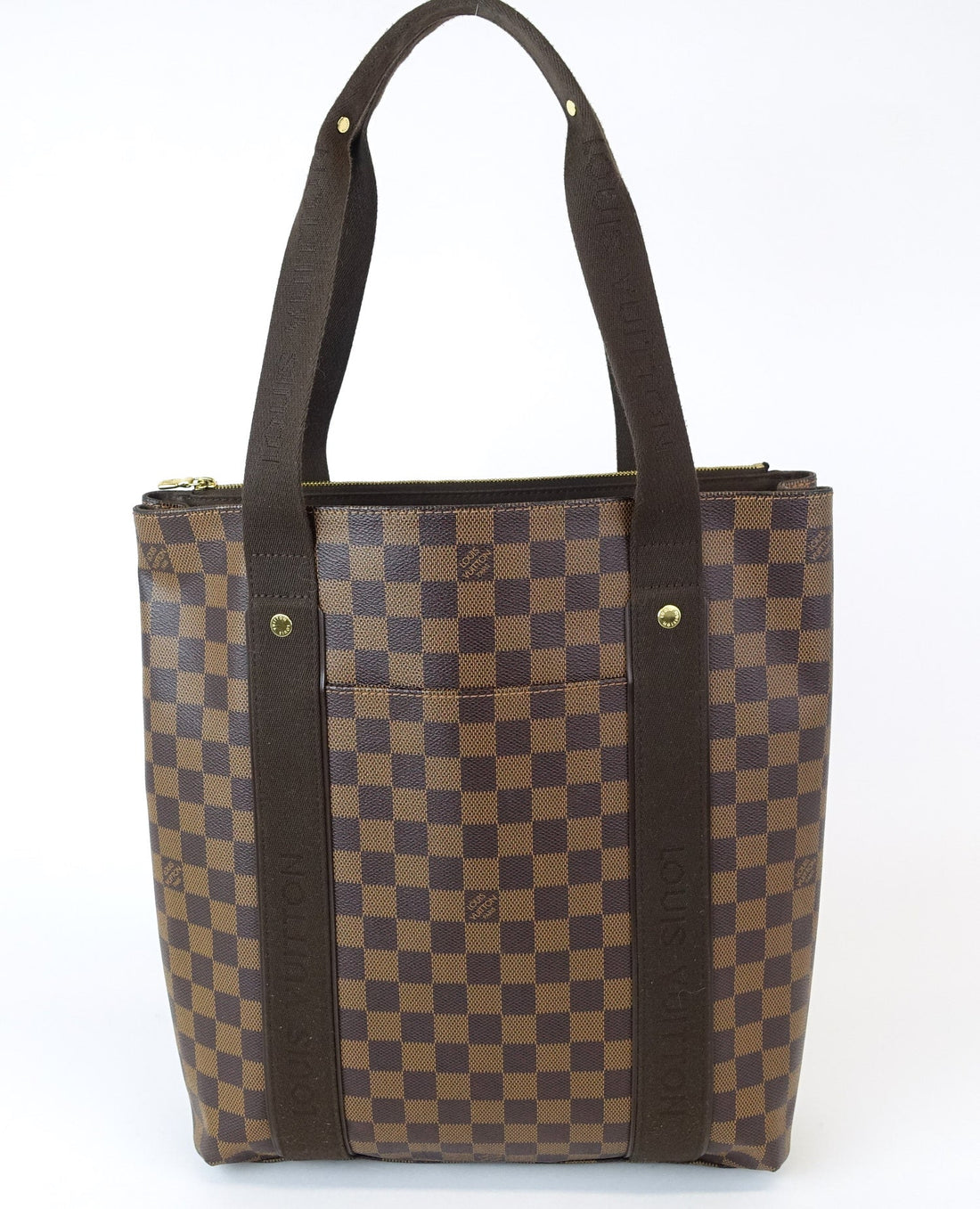 Louis Vuitto Cabas Beaubourg Damier Ebene Canvas Tote Bag