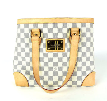 Louis Vuitto Hampstead PM Damier Azur Canvas Tote Bag