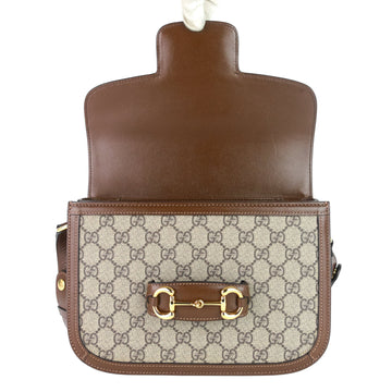 Gucci Horsebit 1955 EC Supreme Canvas Shoulder Bag