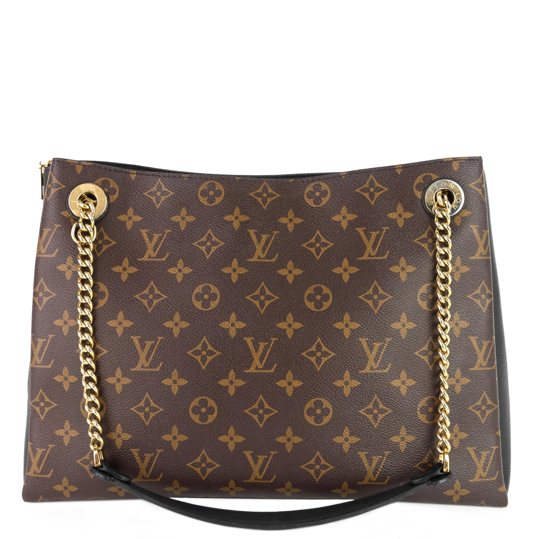 Louis Vuitto Surène MM Monogram Canvas and Calfskin Leather Tote Bag