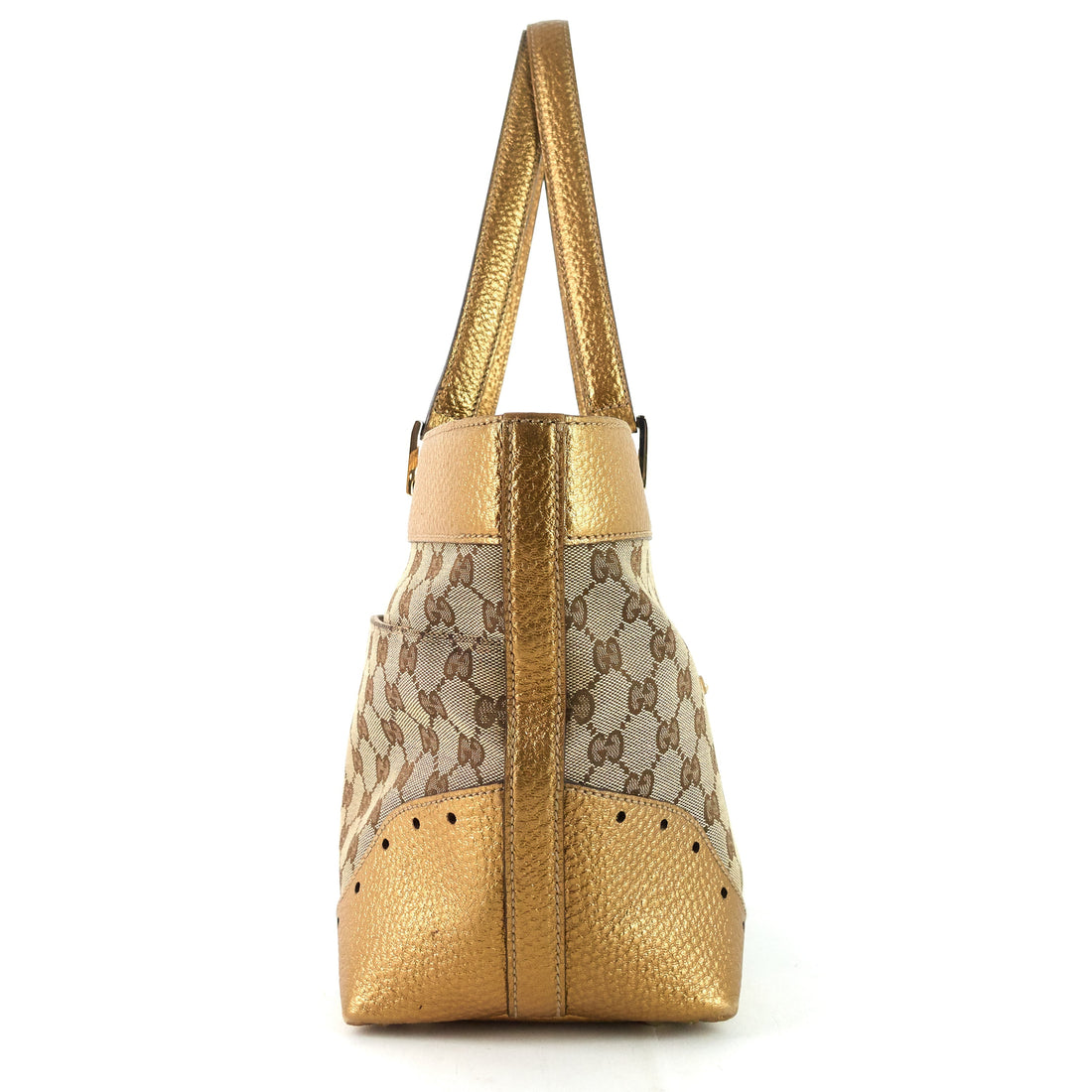 Gucci EC Canvas Punch Tote Bag