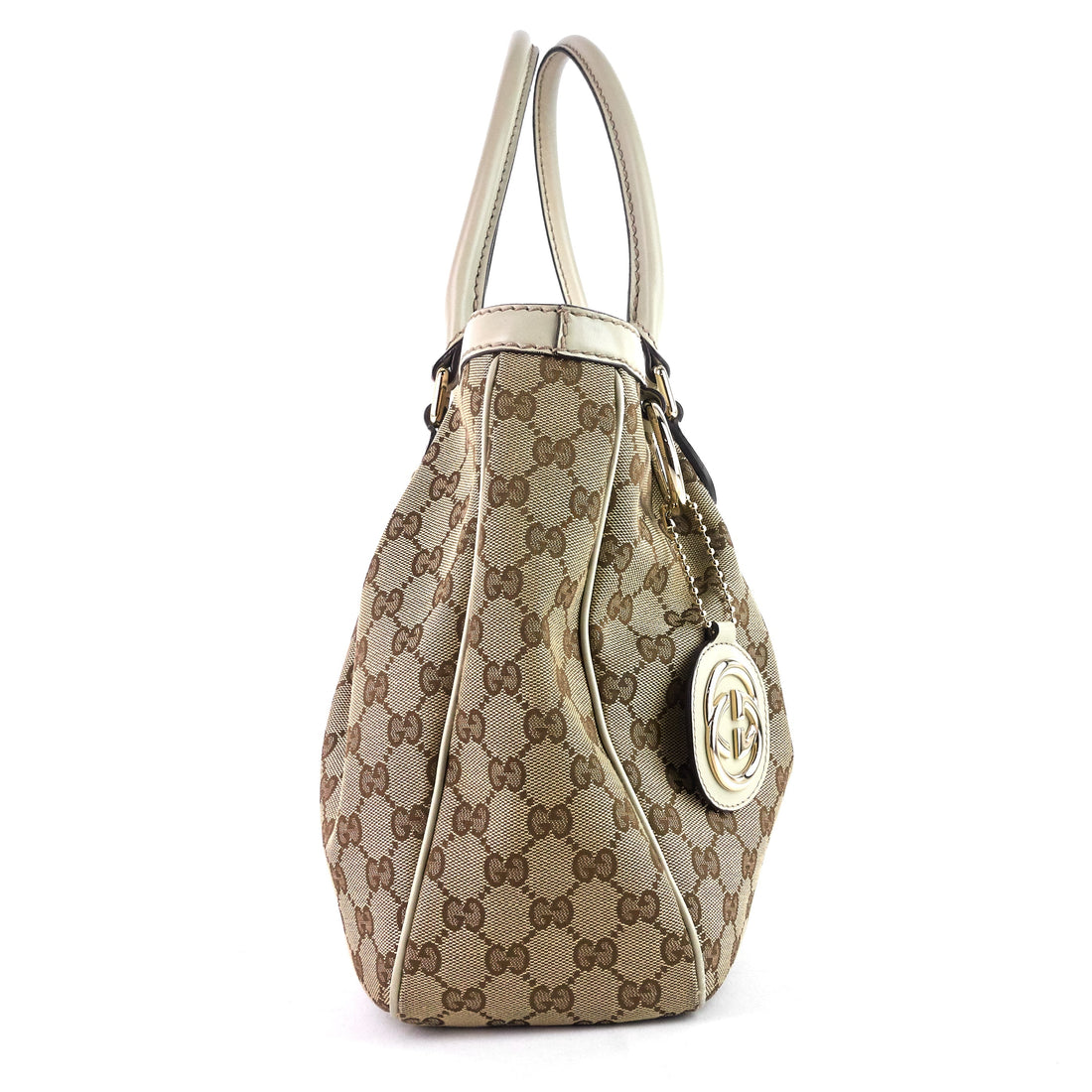 Gucci Sukey EC Canvas Zipped Pocket Tote Bag