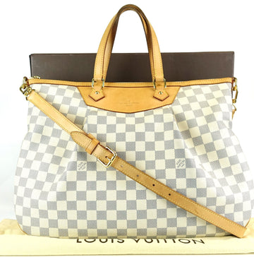 Louis Vuitto Siracusa GM Damier Azur Canvas Bag