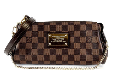 Louis Vuitto Eva Damier Ebene Canvas Shoulder Bag