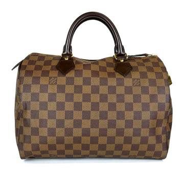 Louis Vuitto Speedy 30 Damier Ebene Canvas Bag