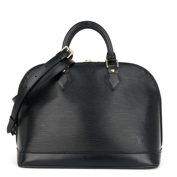 Louis Vuitto Alma Black Epi Leather Bag