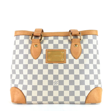 Louis Vuitto Hampstead Damier Azur Canvas Bag