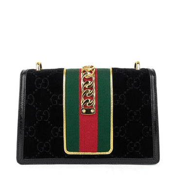 Gucci Sylvie Small Monogram Velvet Bag