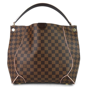 Louis Vuitto Caissa Damier Ebene Canvas Hobo Bag