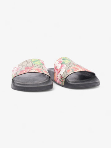 Gucci EC Blooms Slide Sandal Black / EC Supreme Floral Rubber EU 42 UK 9