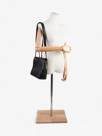Chanel Vintage CC Tote Black Caviar Leather