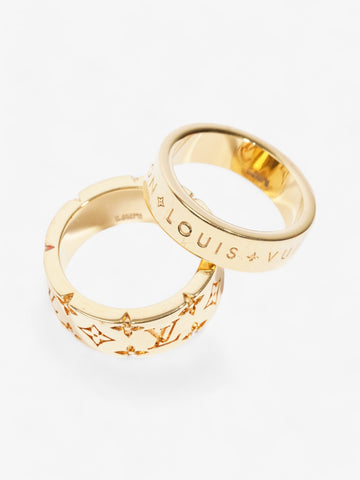 Louis Vuitton Mosaic Ring Set Gold Base Metal Medium (60mm)