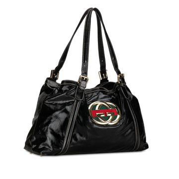 GUCCI Coated Canvas Dialux Britt Tote Tote Bag