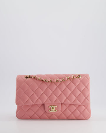 Chanel Pink Medium Double Flap Bag in Lambskin Leather with Gold Hardware RRP ¬£8,850