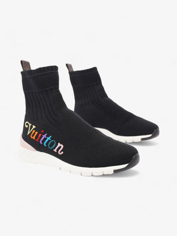 Louis Vuitton Logo Sock Runner Black / Multicolour / Pink Cotton EU 37 UK 4