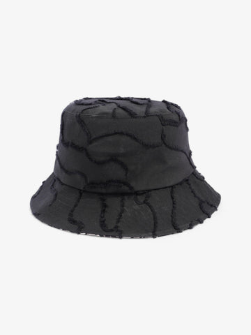 Christian Dior Camouflage Logo Bucket Hat Black Polyester 58