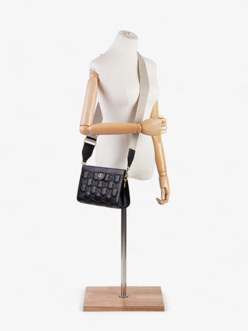Gucci EC Small Shoulder Bag Black Matelasse Leather