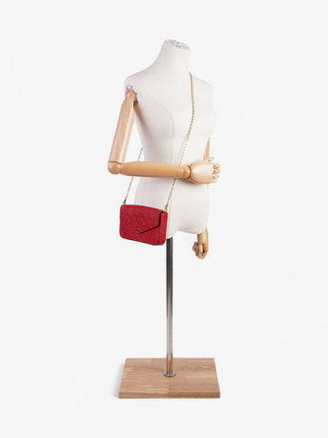 Louis Vuitton Pochette Felicie Monogram Empreinte / Red Empreinte Leather