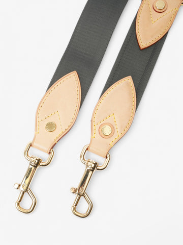 Louis Vuitton Adjustable Bag Strap Khaki / Gold Cotton