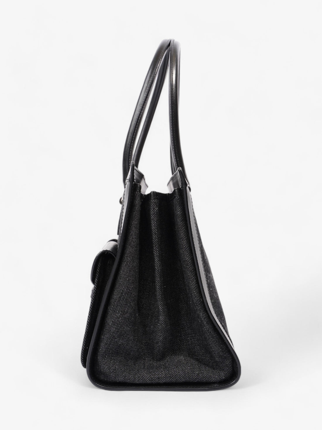 Christian Dior Book Tote Black Denim