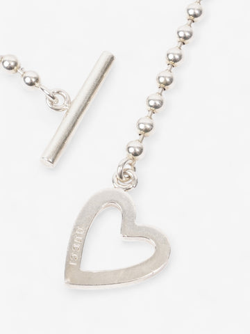 Gucci Heart ToECle Bracelet Silver Silver Sterling 16