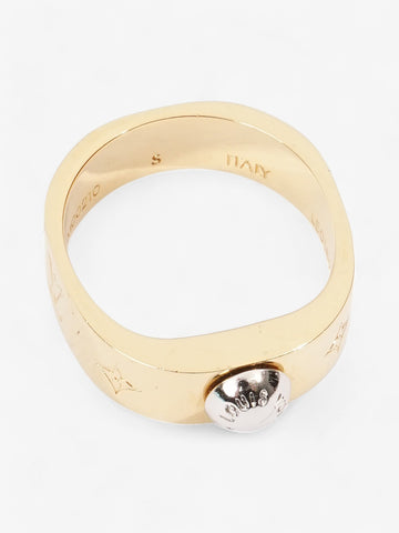 Louis Vuitton Nanogram Ring Gold / Silver Base Metal Small (Circumference - 52mm)