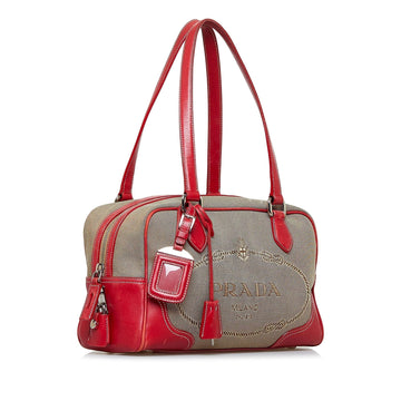 Prada Canapa Logo Shoulder Bag (SHG-FGEC6T)