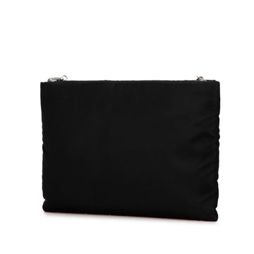 Prada Tessuto Catene Crystal Embellished Chain Crossbody