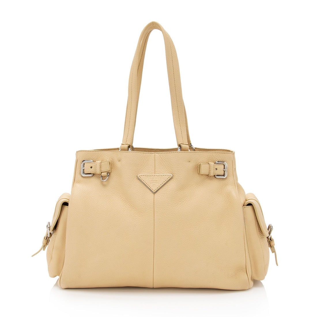 Prada Vitello Daino Side Pocket Tote (SHF-X1nyO5)