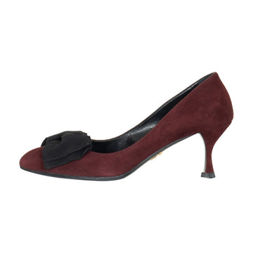 Prada Suede Bow Pumps